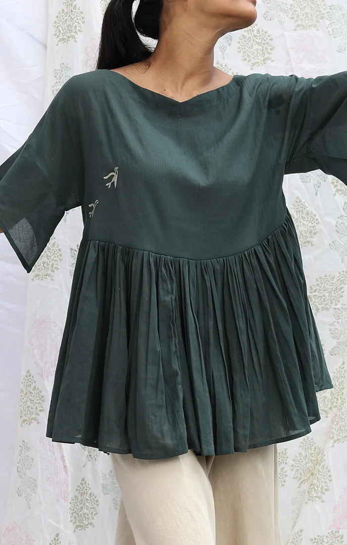 Seaweed Green Kedia Top