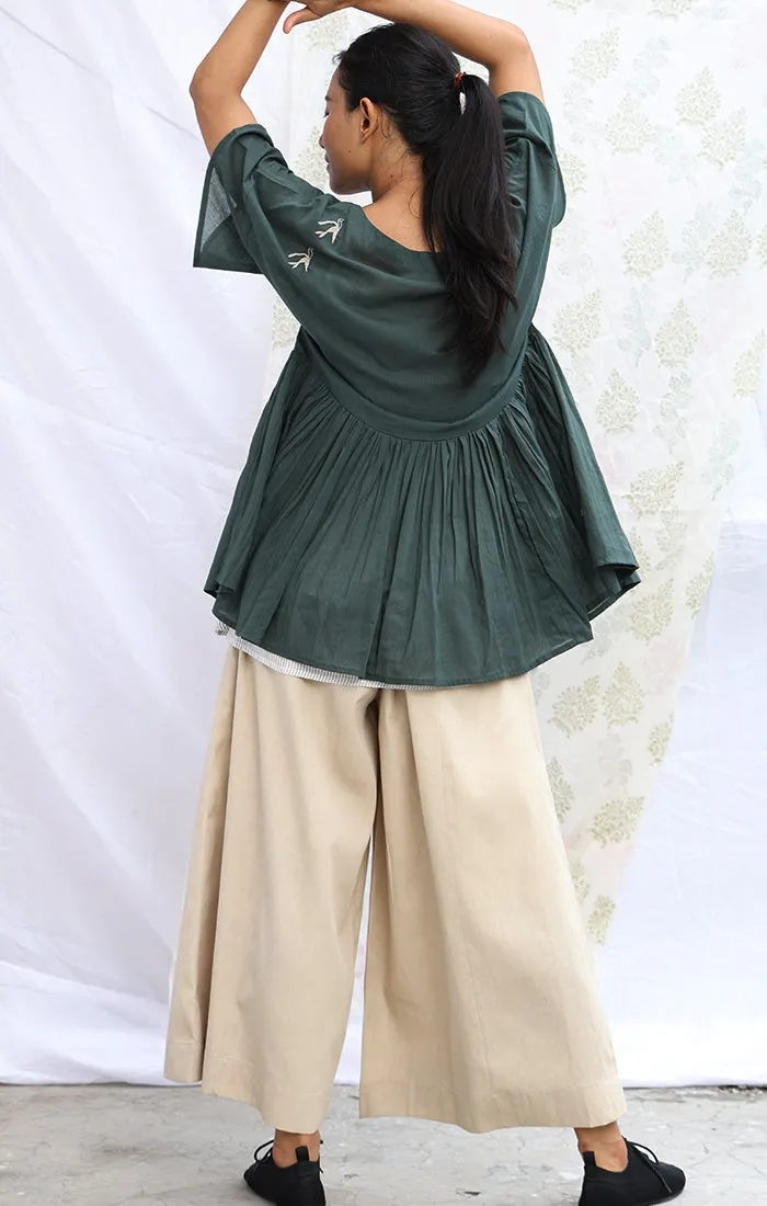 Seaweed Green Kedia Top