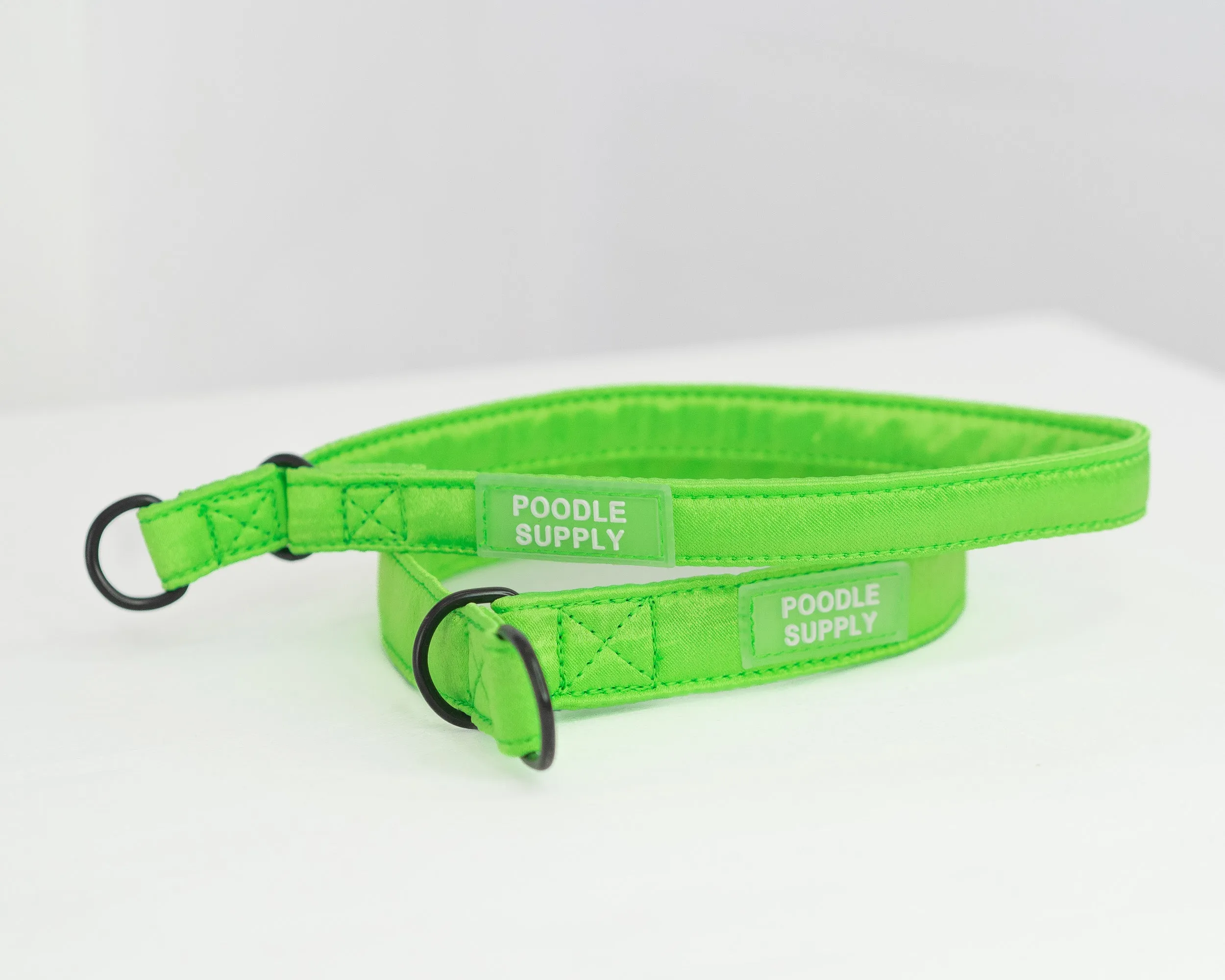 Slip Collar Candy Satin - Sour Apple - 1,5cm