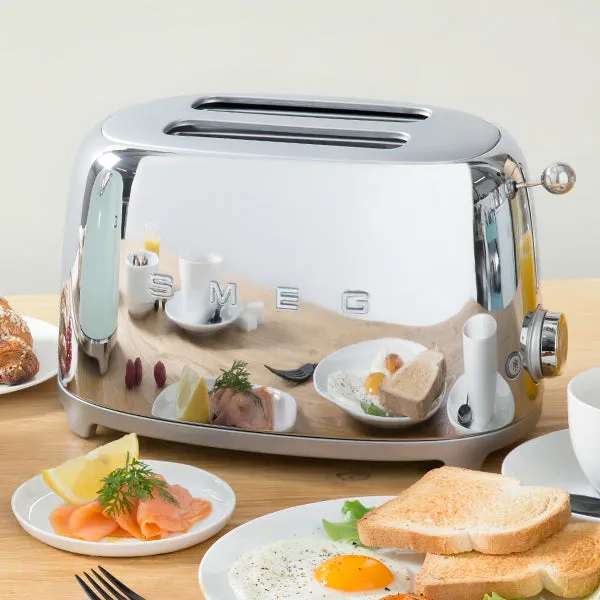 Smeg 2-Slice Toaster - Chrome
