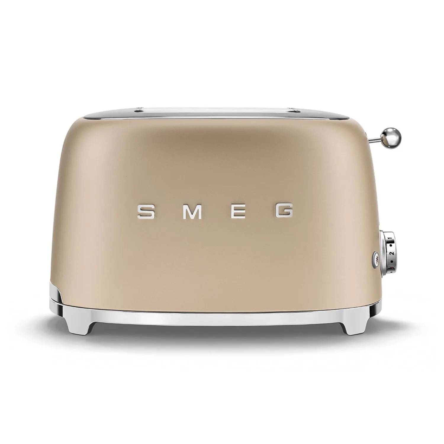Smeg 2-Slice Toaster - Matte Champagne