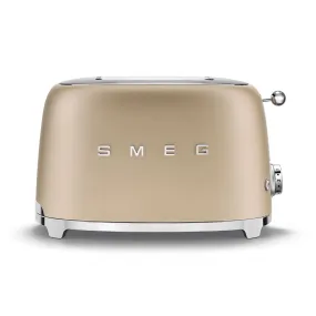 Smeg 2-Slice Toaster - Matte Champagne