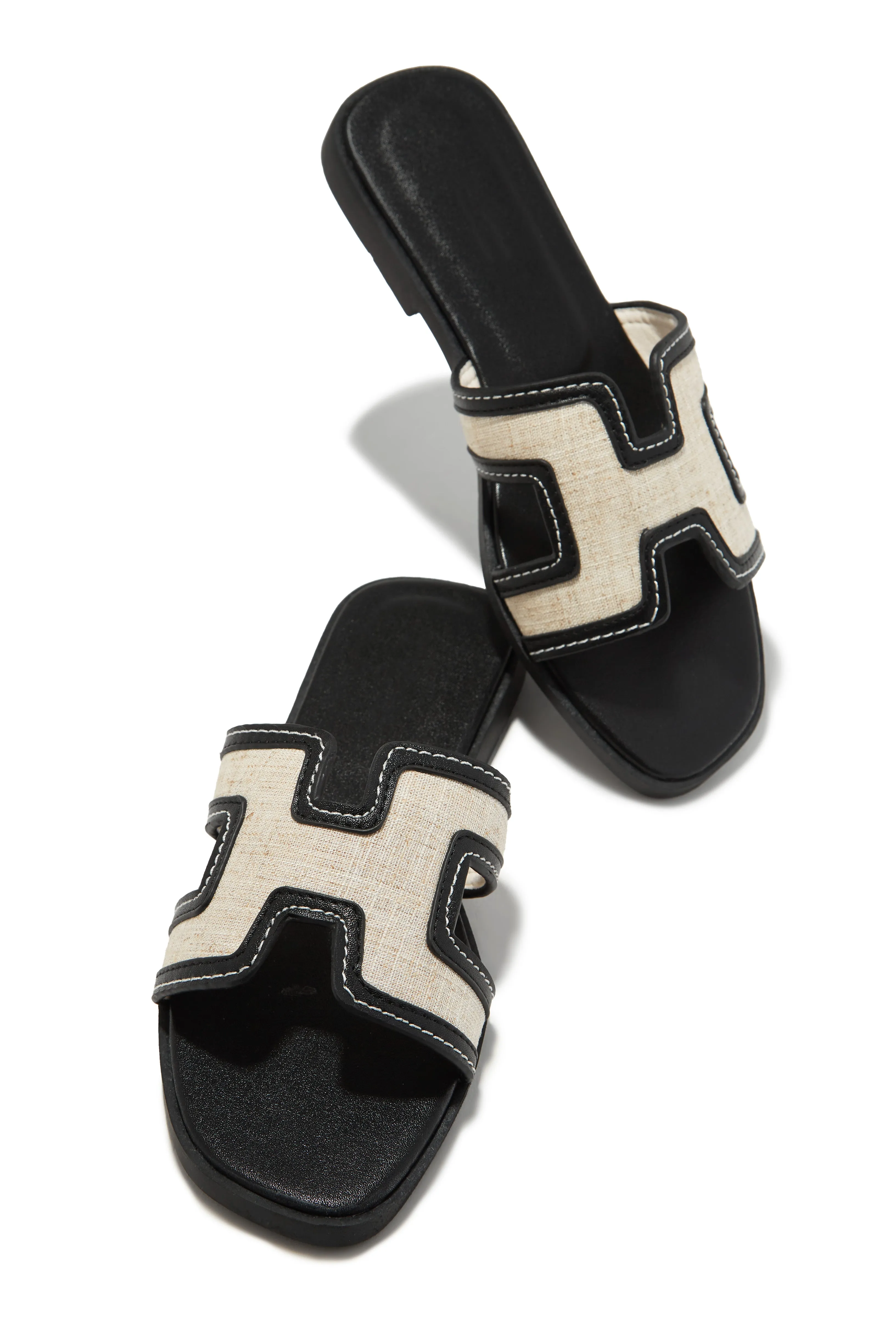 Sofya Slip On Sandals - Black