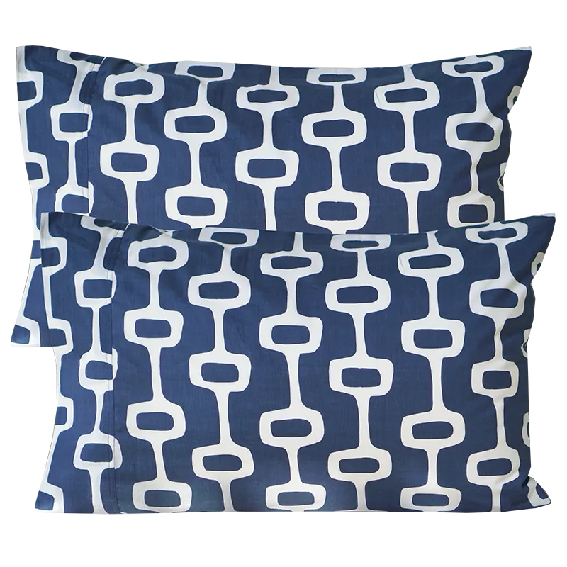 Space Indigo Standard Pillow Cases