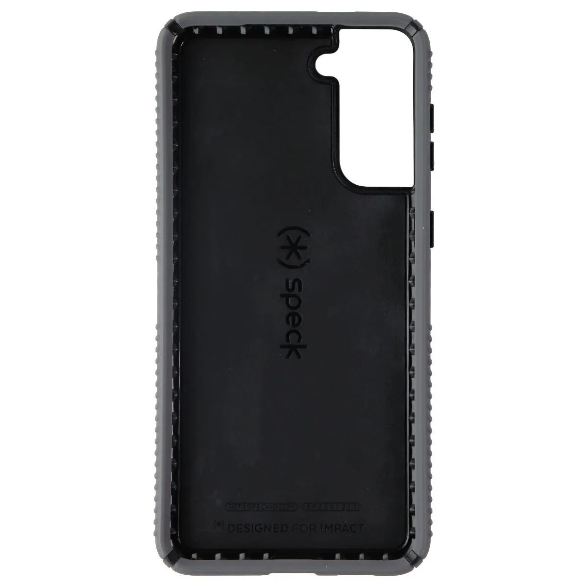 Speck Presidio2 Grip Case for Galaxy S21  5G - Graphite Gray/Black/Bold Red