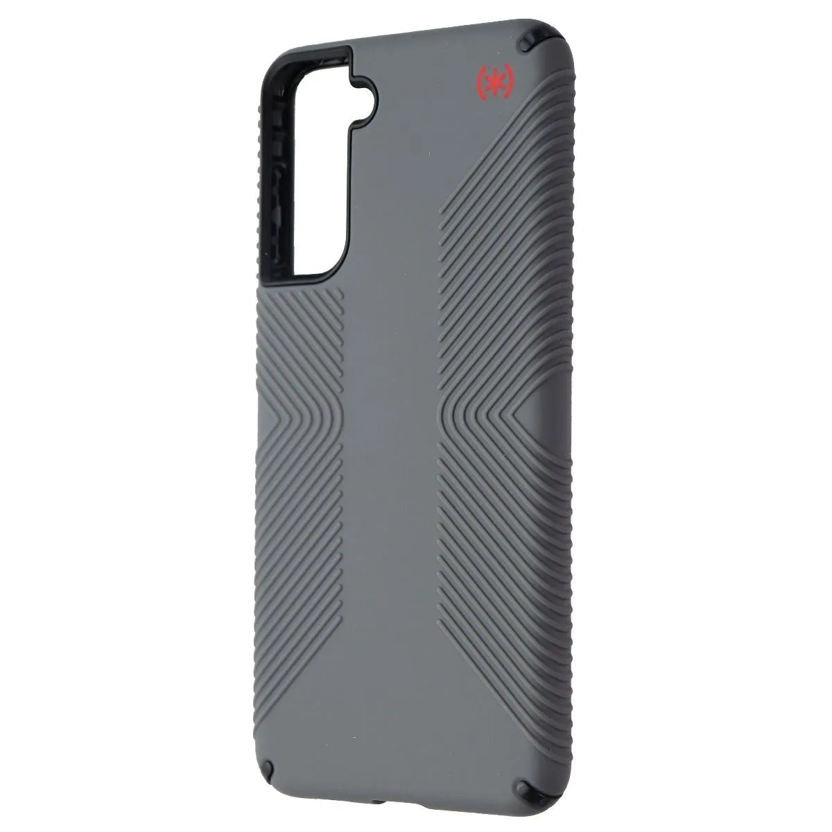 Speck Presidio2 Grip Case for Galaxy S21  5G - Graphite Gray/Black/Bold Red