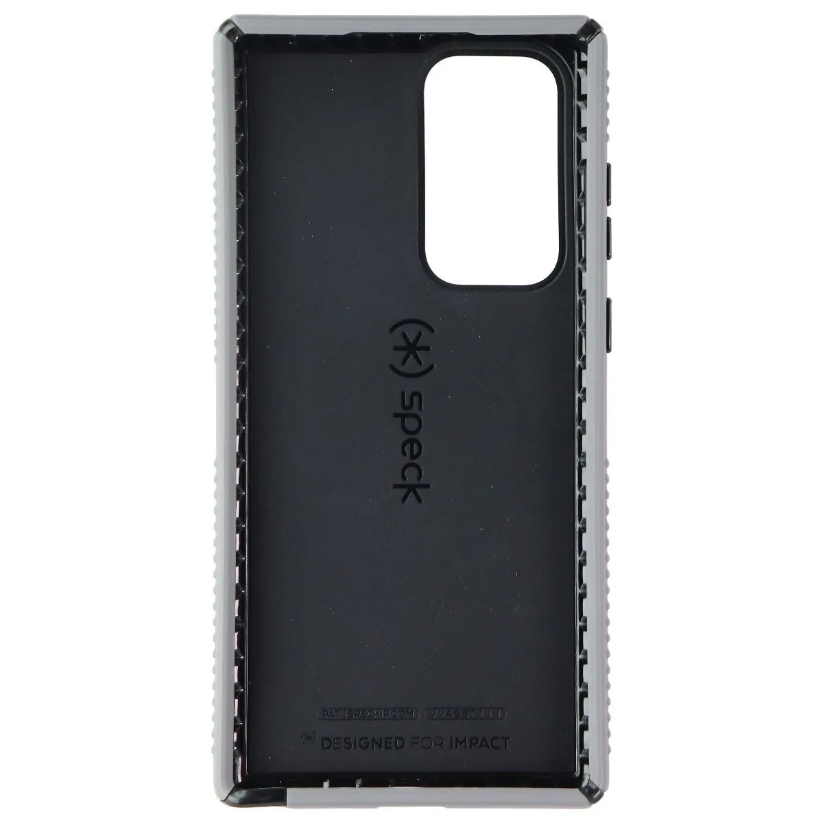 Speck Presidio2 Grip Case for Galaxy S22 Ultra - Graphite Gray/Black/Bold Red