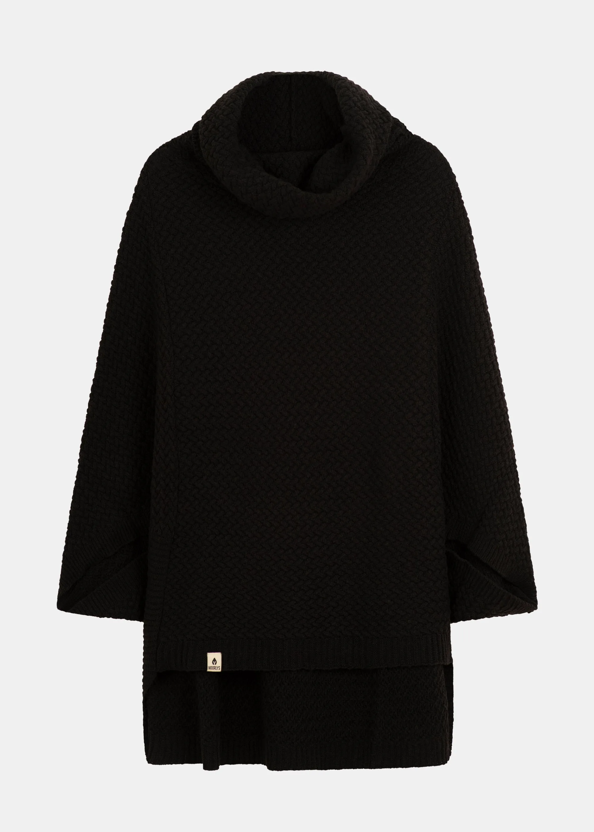 Strick-Poncho MUUS Black