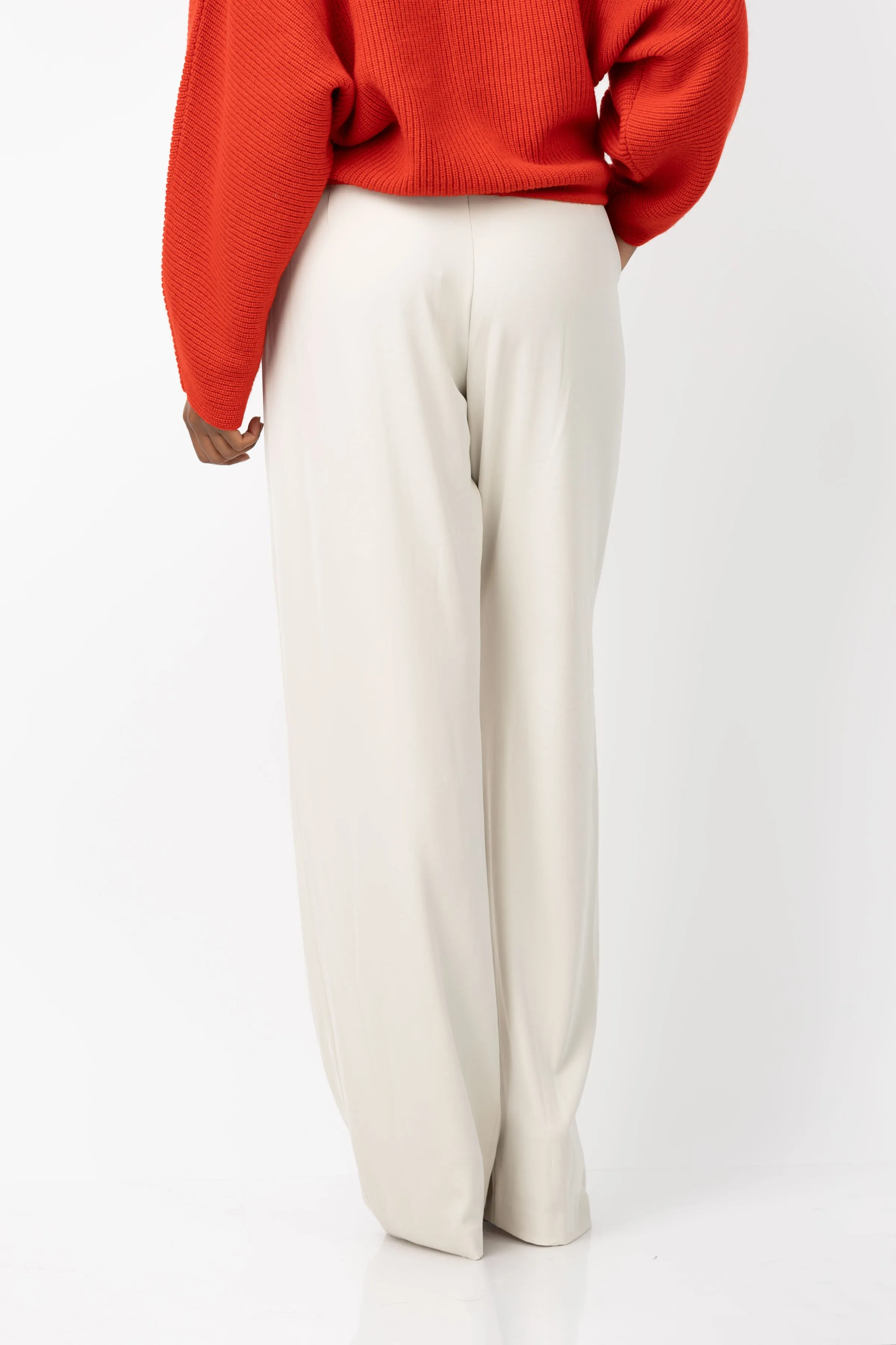 The Sei Double Pleated Trousers in Oyster