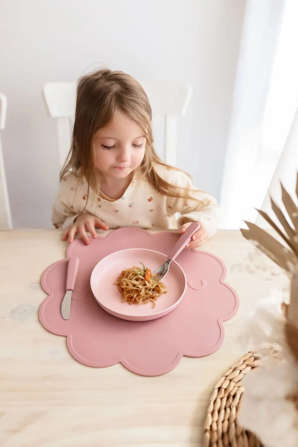 Toddler Cutlery Set- Dusty Rose