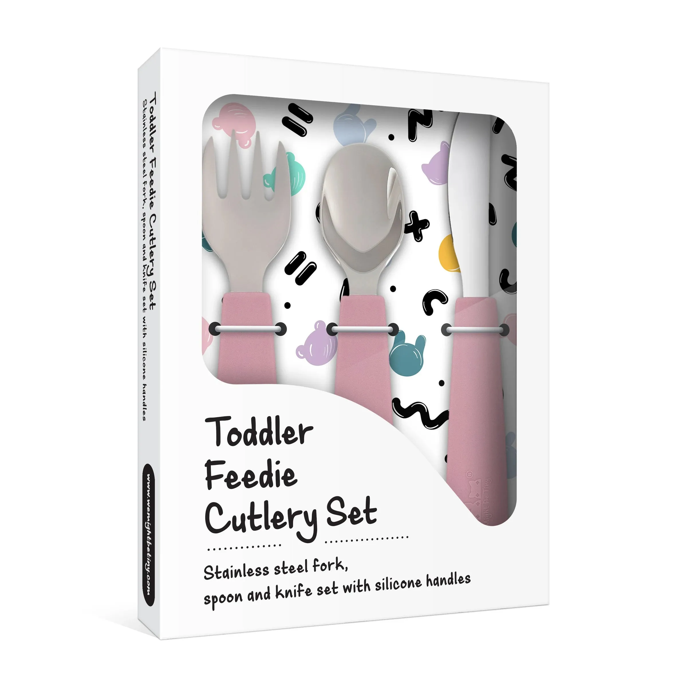 Toddler Cutlery Set- Dusty Rose