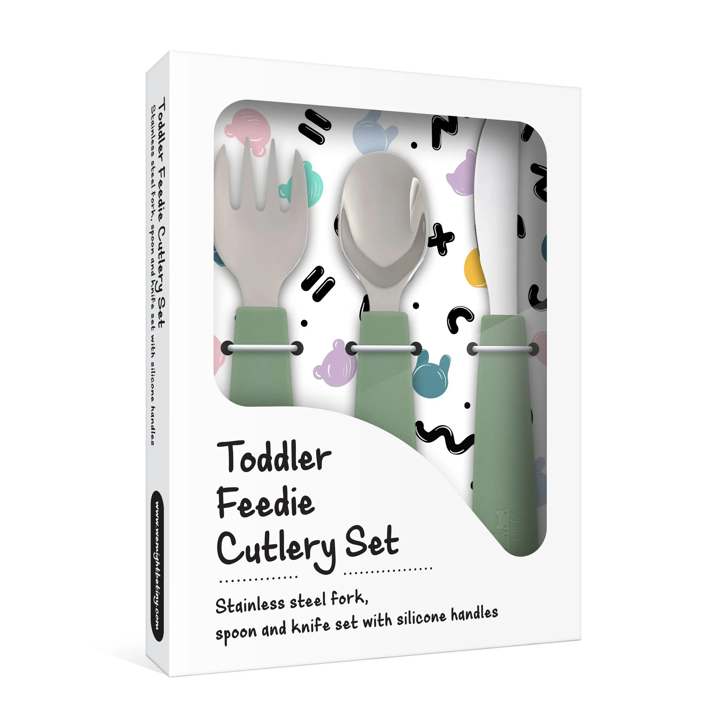 Toddler Cutlery Set- Sage
