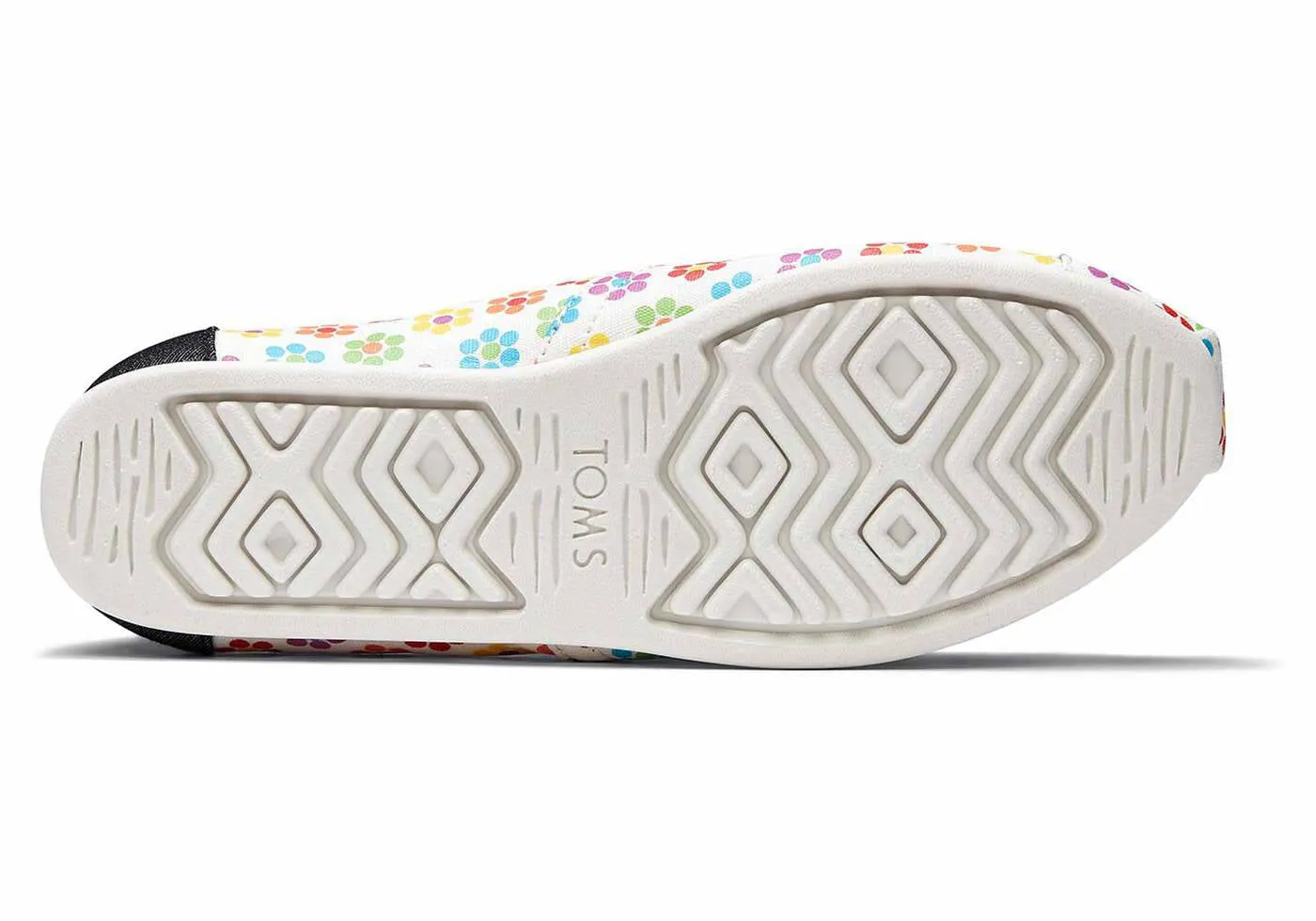 Toms Womens Alpargata White Lite Brite Glow In The Dark Flowers Print