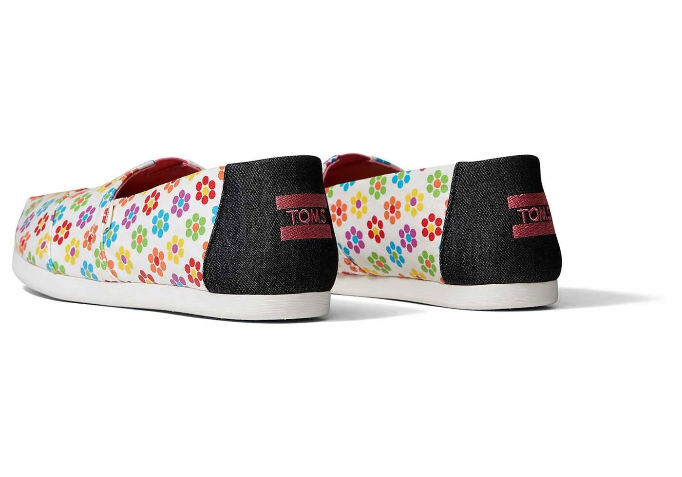Toms Womens Alpargata White Lite Brite Glow In The Dark Flowers Print