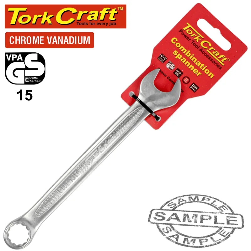 TORK CRAFT COMBINATION  SPANNER 15MM TC50015