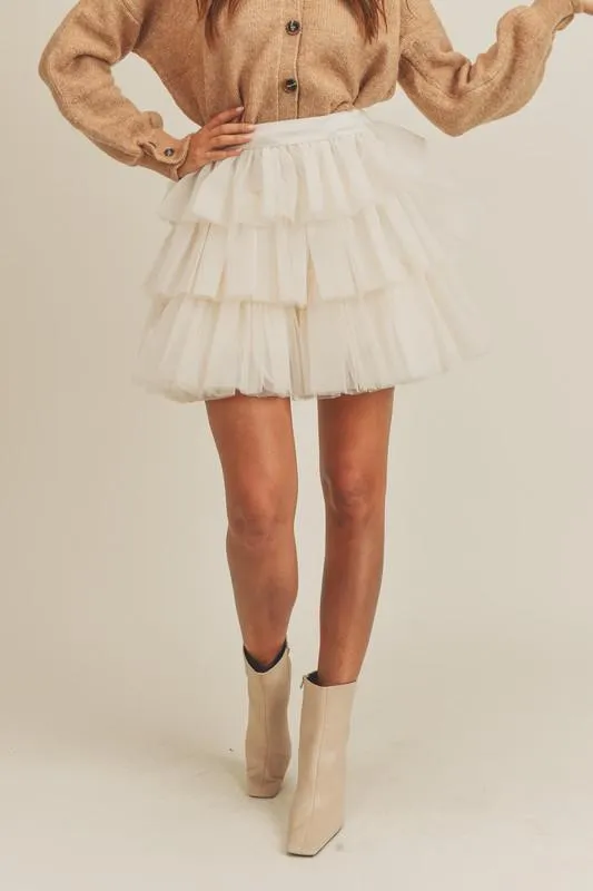 Tulle Mini Skirt