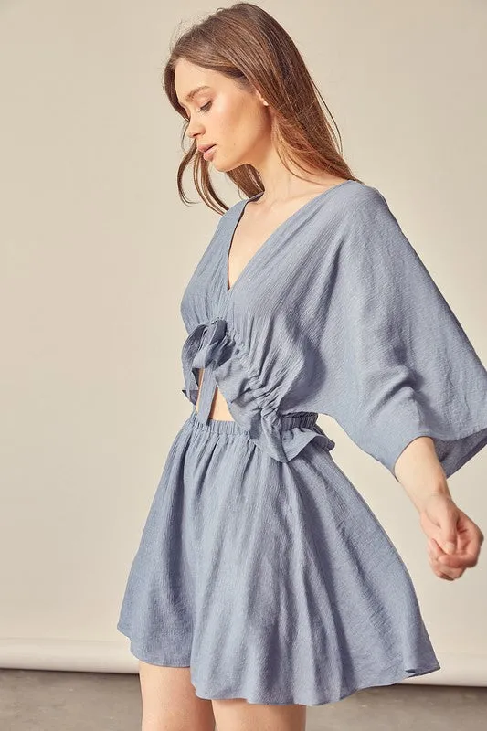 Uptown Girl Dress - Washed Denim