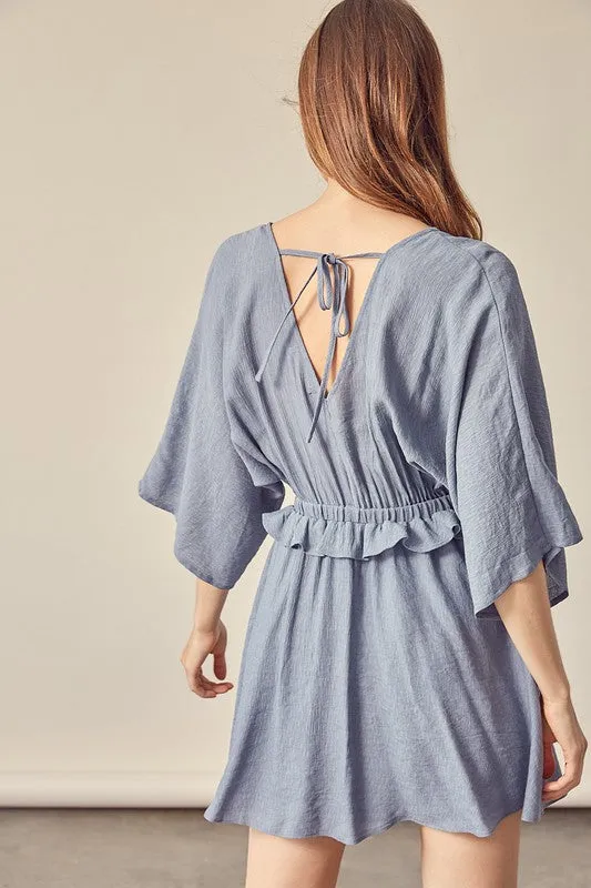 Uptown Girl Dress - Washed Denim