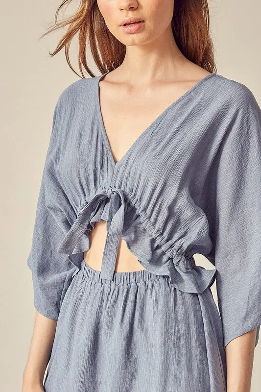 Uptown Girl Dress - Washed Denim