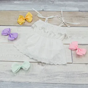 White Eyelet Romper