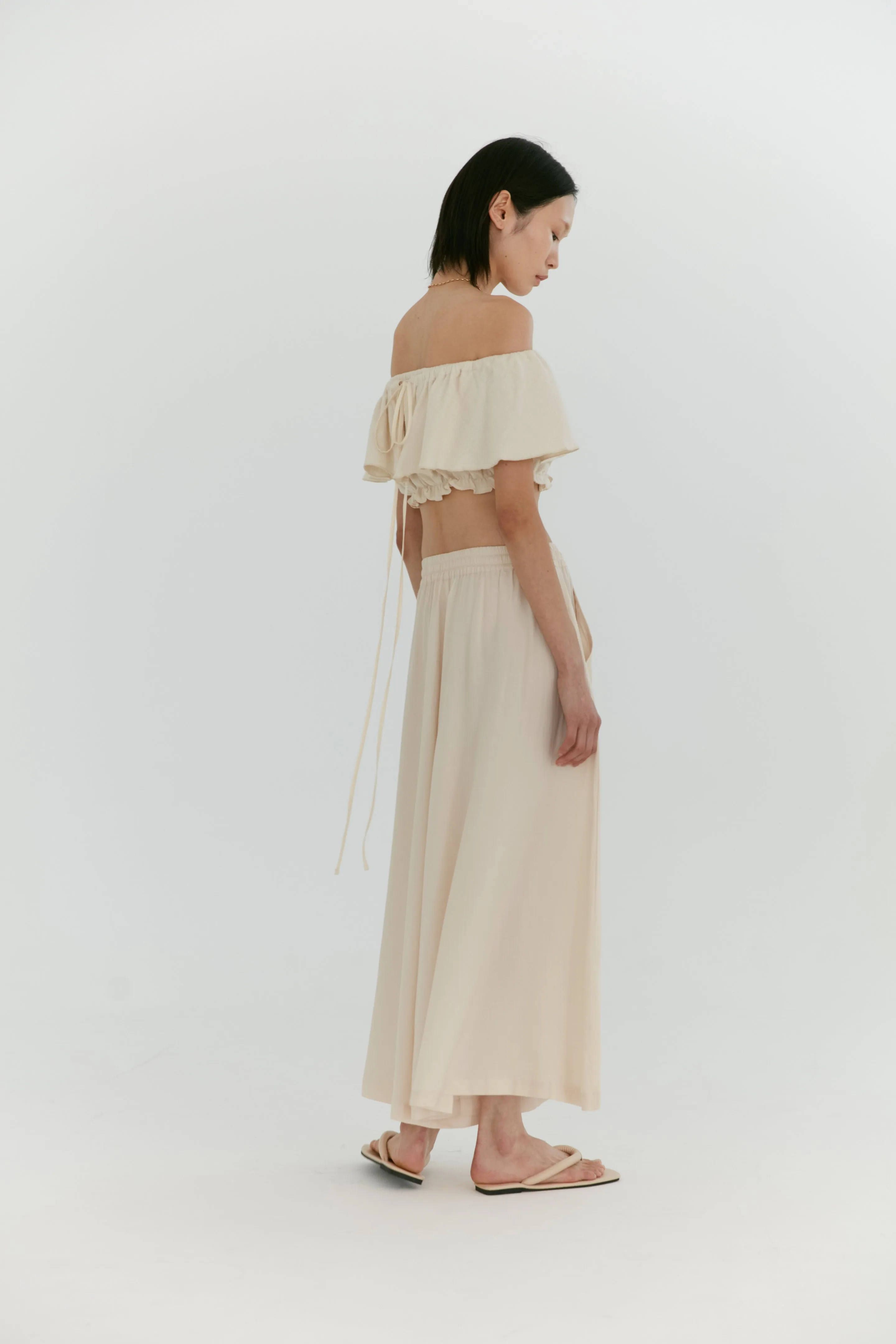 Wide Leg Culottes in Flowy Tencel