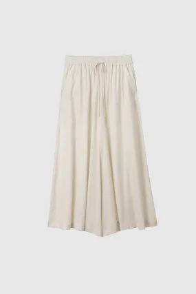 Wide Leg Culottes in Flowy Tencel
