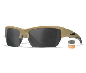 Wiley X WX Valor Sunglasses - 3 Lens Package - Tan Frame