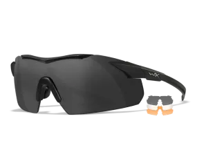 Wiley X WX Vapor Sunglasses - 3 Lens Package - Matte Black Frame