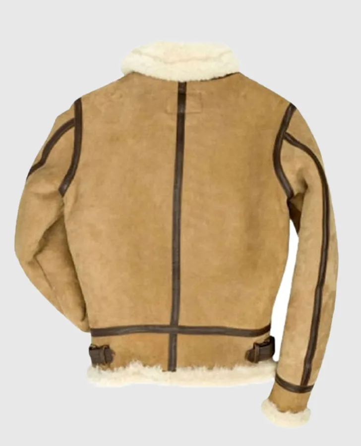 Women's B3 Bomber Suede Leather Shearling Jacket