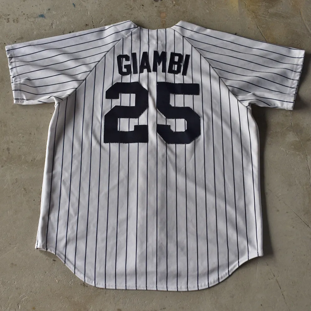 Y2K　MLB NY Yankees/ニューヨーク・ヤンキース “Jason Giambi #25” Majestic ベースボールシャツ　USA製　221003