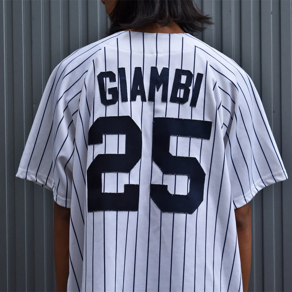 Y2K　MLB NY Yankees/ニューヨーク・ヤンキース “Jason Giambi #25” Majestic ベースボールシャツ　USA製　221003